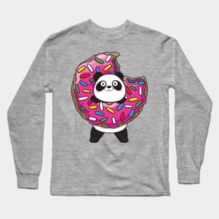 Panda Donut Long Sleeve T-Shirt